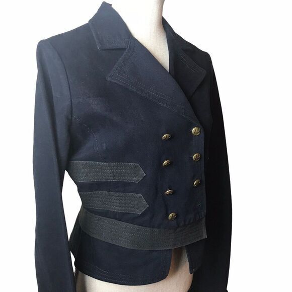 Vintage Polo Ralph Lauren Woman's 1967 Button Up Military Band Style Jacket SZ M - Picture 2 of 13
